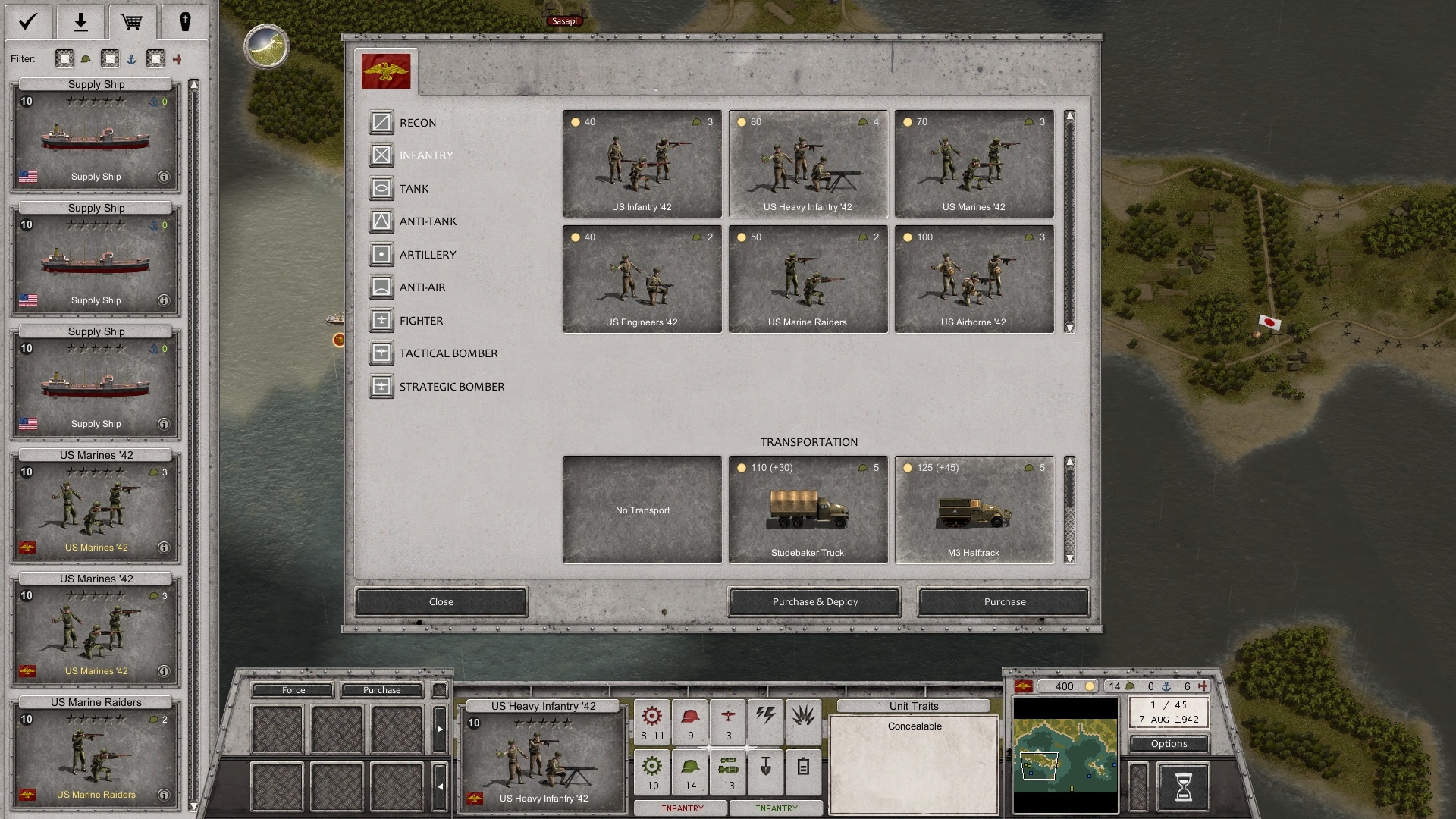 Скриншот из игры Order of Battle: World War 2 под номером 1