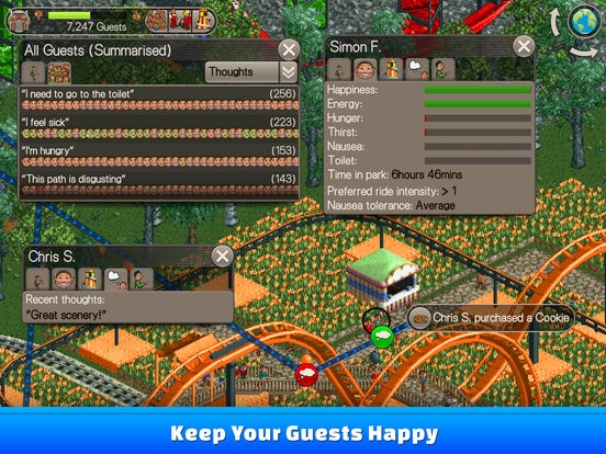 Скриншот из игры RollerCoaster Tycoon Classic под номером 2