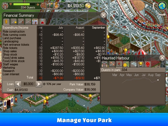 Скриншот из игры RollerCoaster Tycoon Classic под номером 4