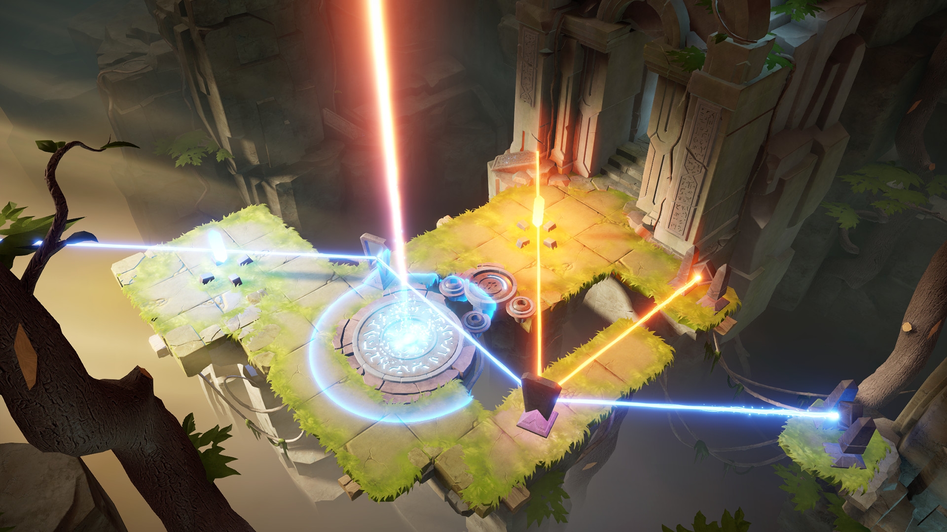 Path stat. Archaica: the Path of Light. Игра про лазеры и зеркала. Человечек с лазером с игры. Головоломка с лазерами игра на ПК.