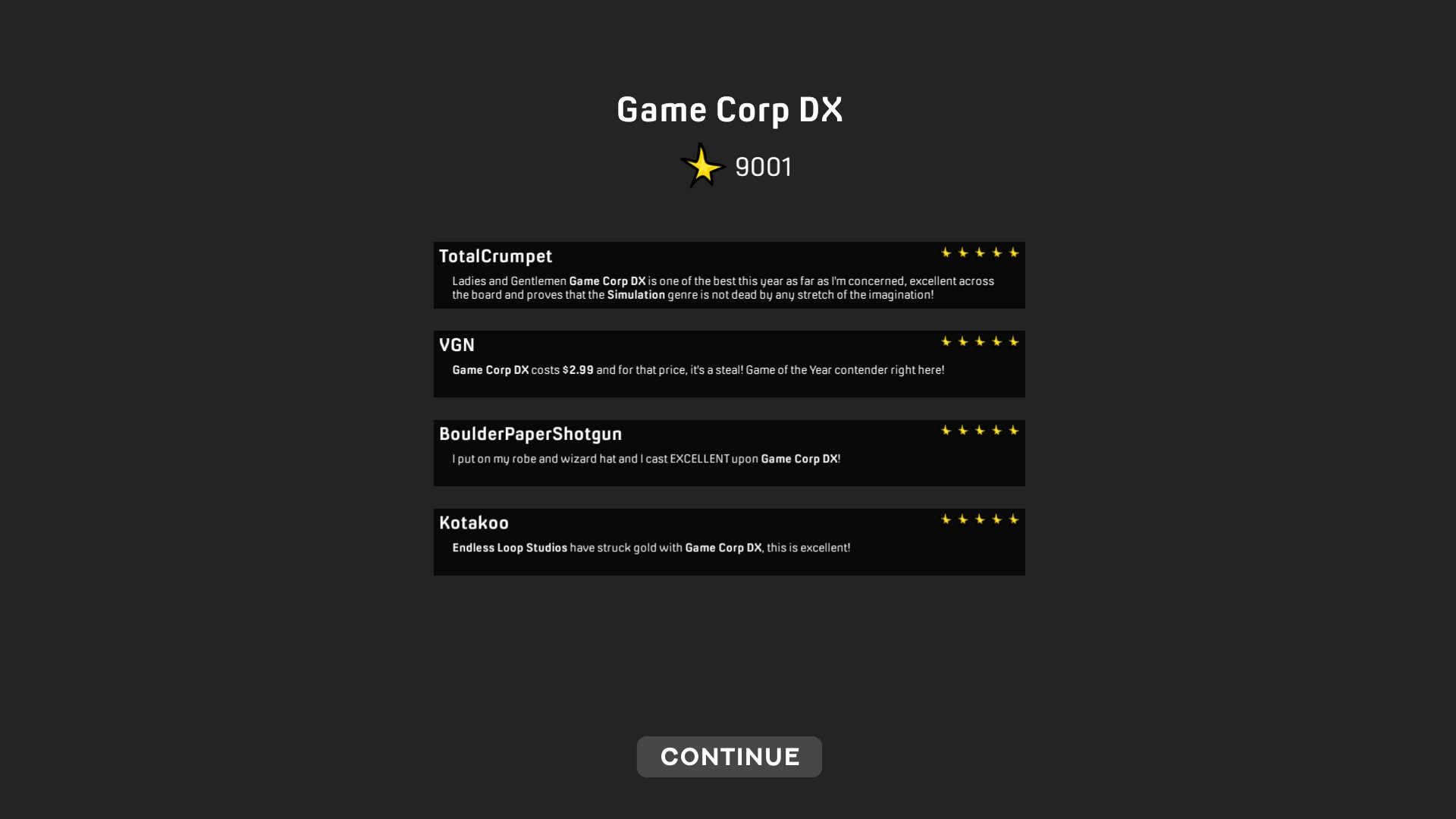 Скриншот из игры Game Corp DX под номером 2