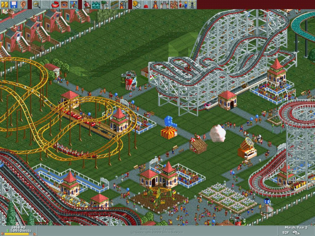 Скриншот из игры RollerCoaster Tycoon Deluxe под номером 4