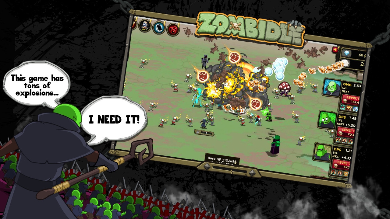 Скриншот из игры Zombidle под номером 5