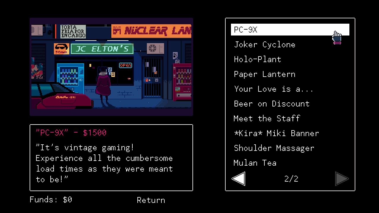 Скриншот из игры VA-11 Hall-A: Cyberpunk Bartender Action под номером 7