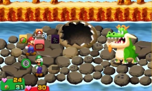 Скриншот из игры Mario & Luigi Superstar Saga + Bowser