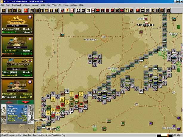 Скриншот из игры Panzer Campaigns: Tobruk 