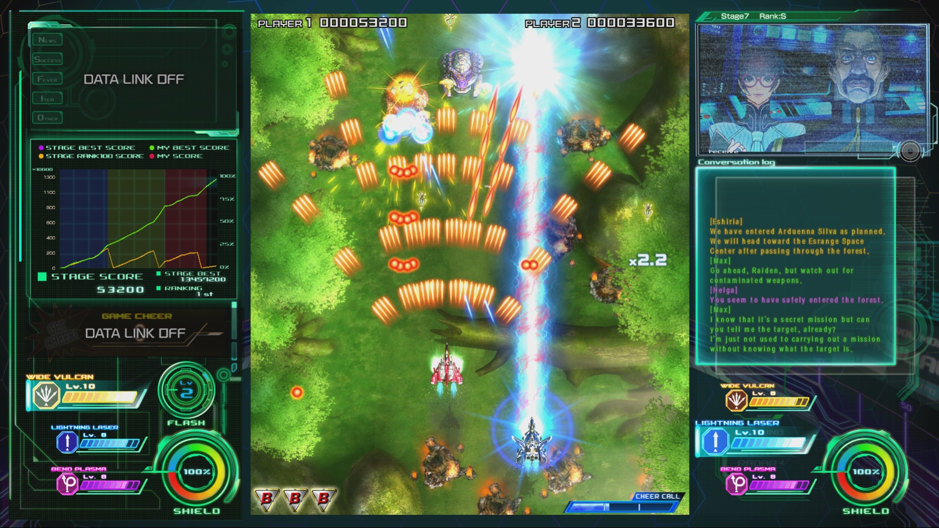 Скриншот из игры Raiden V: Director