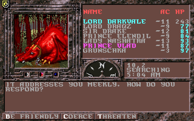 Скриншот из игры Dark Queen of Krynn под номером 13