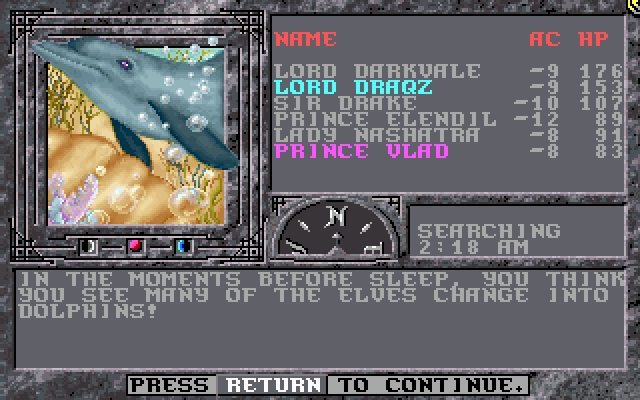 Скриншот из игры Dark Queen of Krynn под номером 4