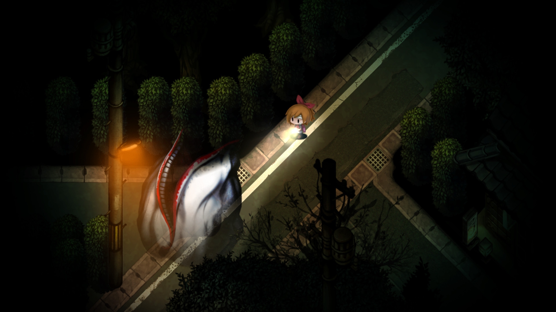 Скриншот из игры Yomawari: Midnight Shadows под номером 1