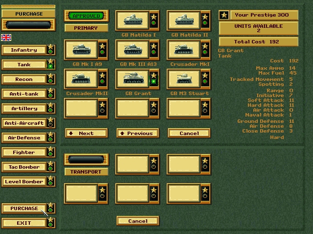 Скриншот из игры Panzer General под номером 5