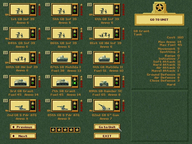 Скриншот из игры Panzer General под номером 6