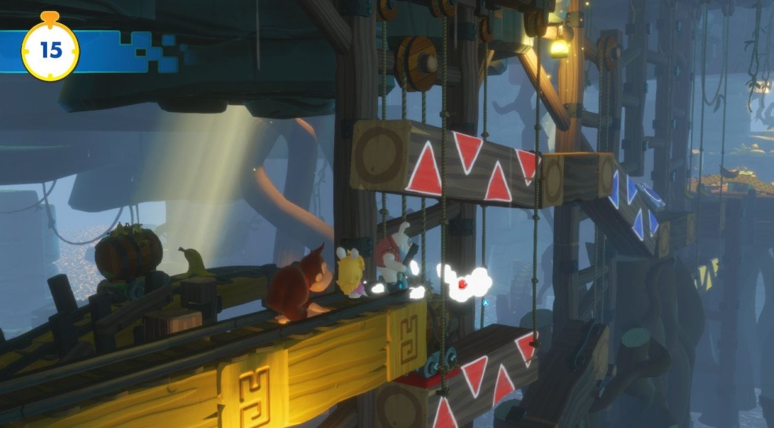 Скриншот из игры Mario + Rabbids Kingdom Battle - Donkey Kong Adventure под номером 1