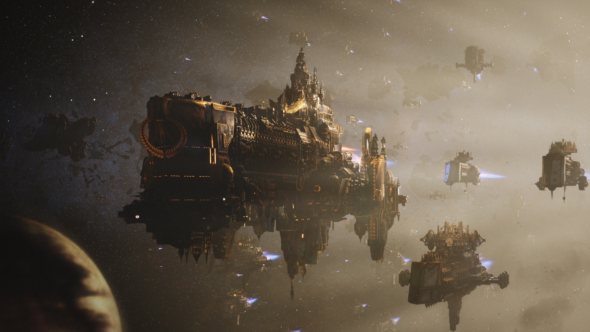 Скриншот из игры Battlefleet Gothic: Armada 2 под номером 4