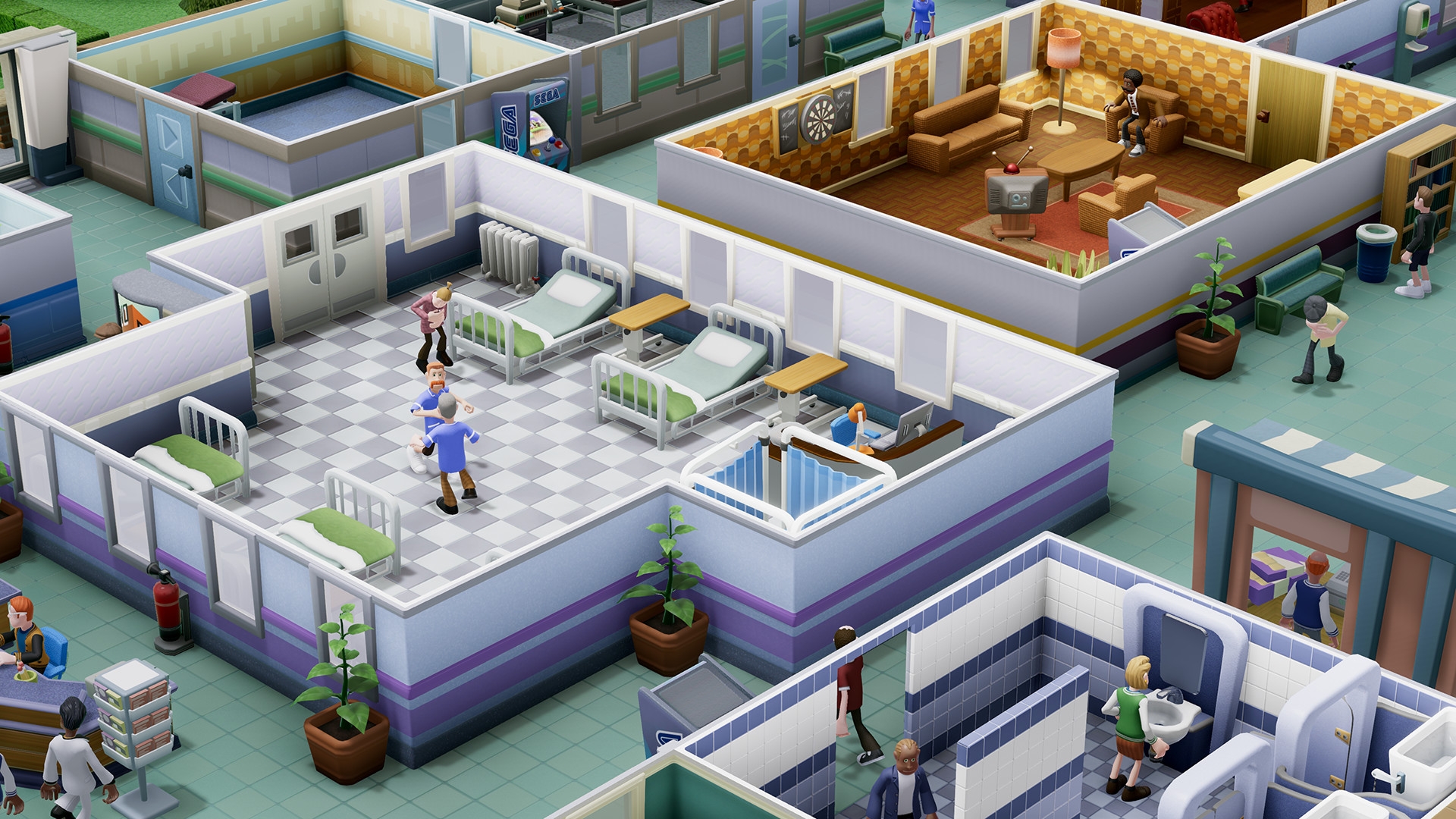 Скриншот из игры Two Point Hospital под номером 9