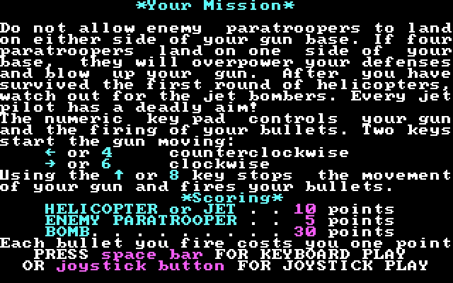 Скриншот из игры Paratrooper под номером 1