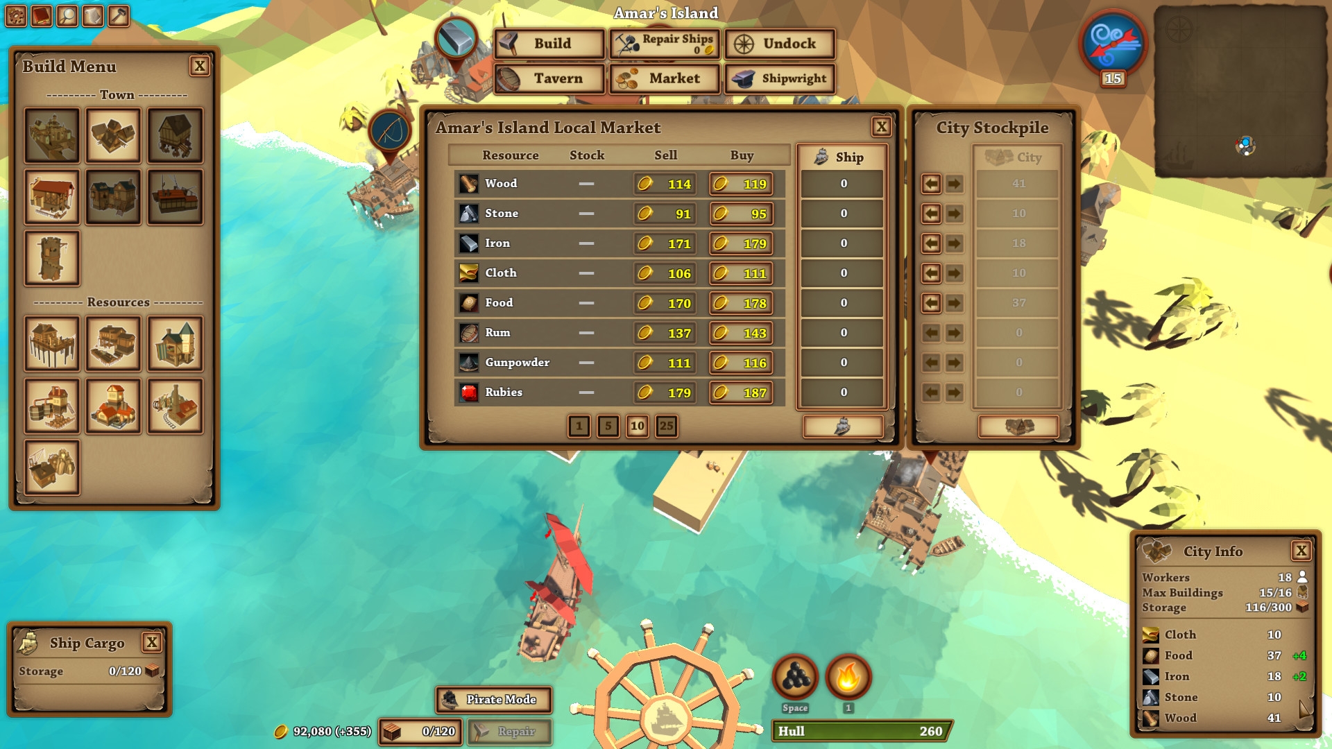 Скриншот из игры Pirates of the Polygon Sea под номером 1