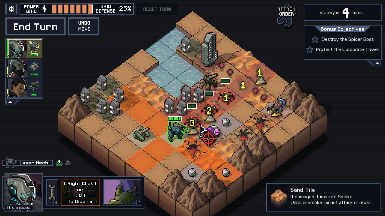 Скриншот из игры Into the Breach под номером 1