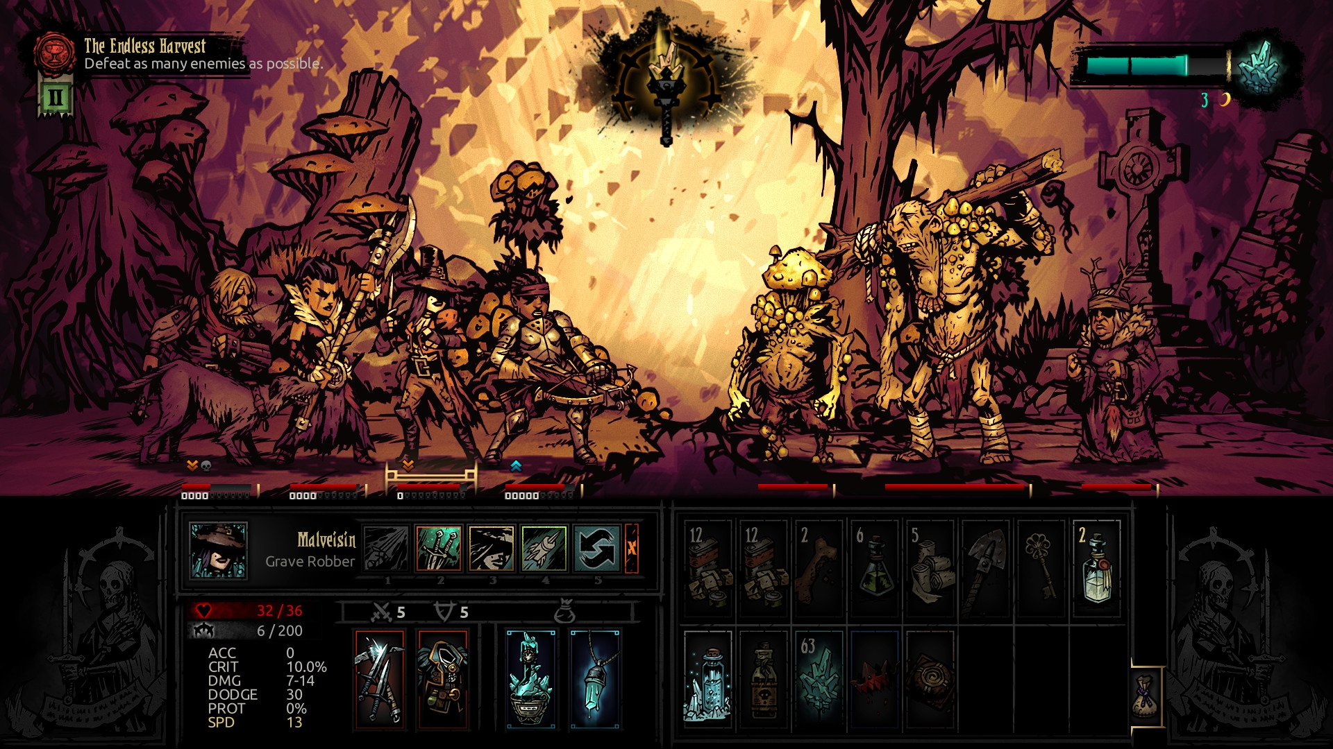 Скриншот из игры Darkest Dungeon: The Color of Madness под номером 2