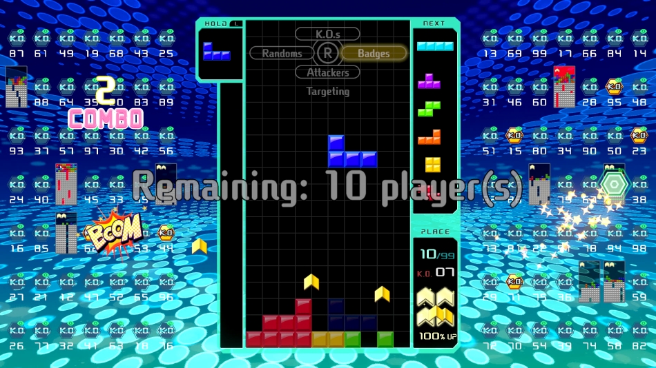 Скриншот из игры Tetris 99 под номером 1
