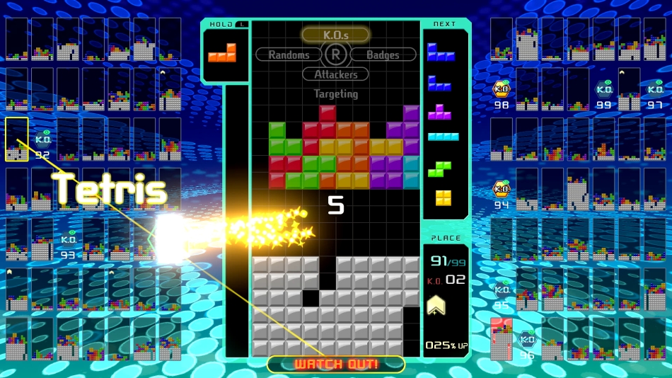 Скриншот из игры Tetris 99 под номером 3