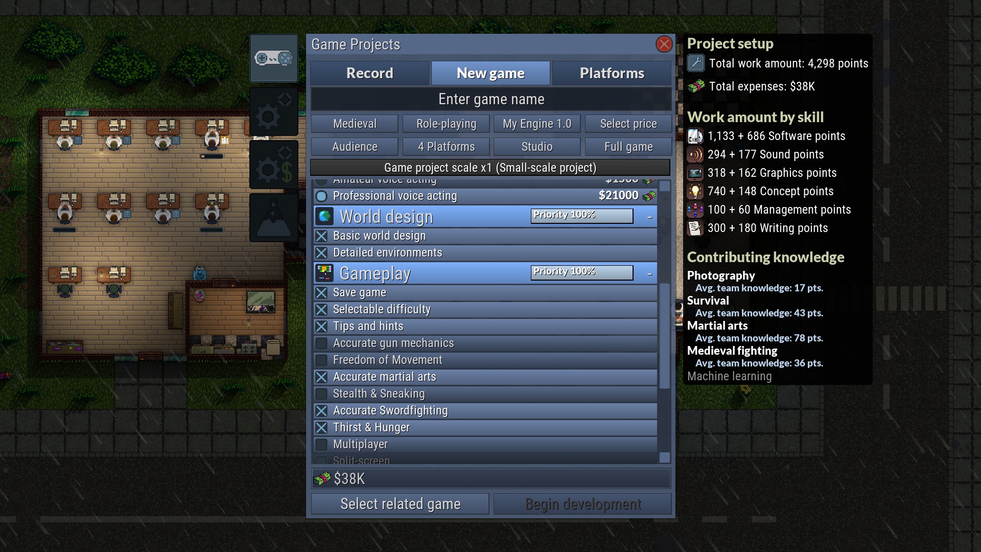 Скриншот из игры Game Dev Studio под номером 1