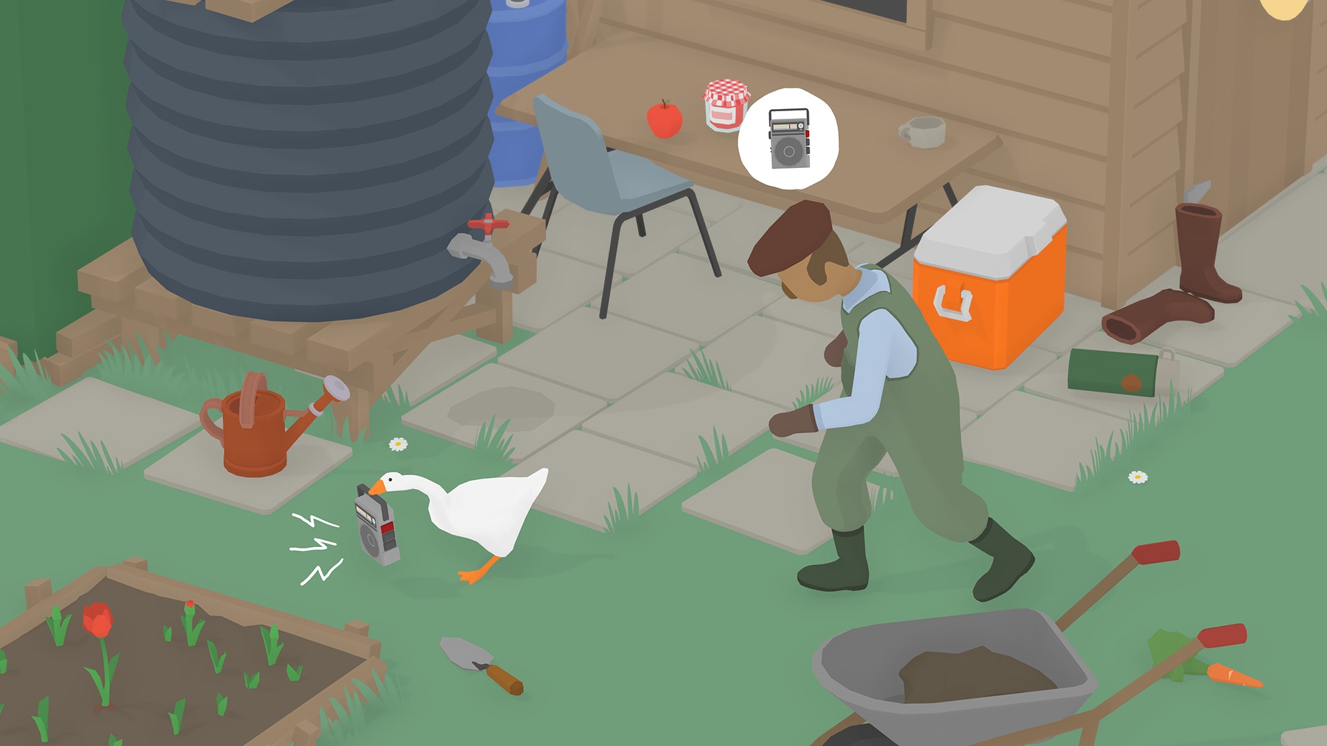 Скриншот из игры Untitled Goose Game под номером 2