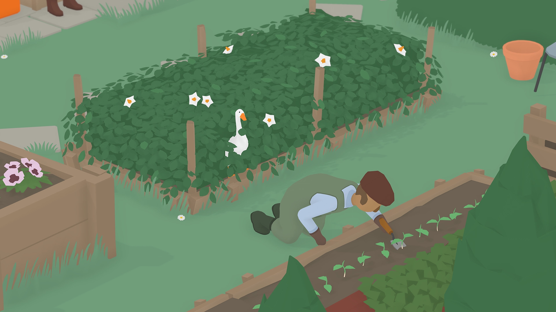 Скриншот из игры Untitled Goose Game под номером 6