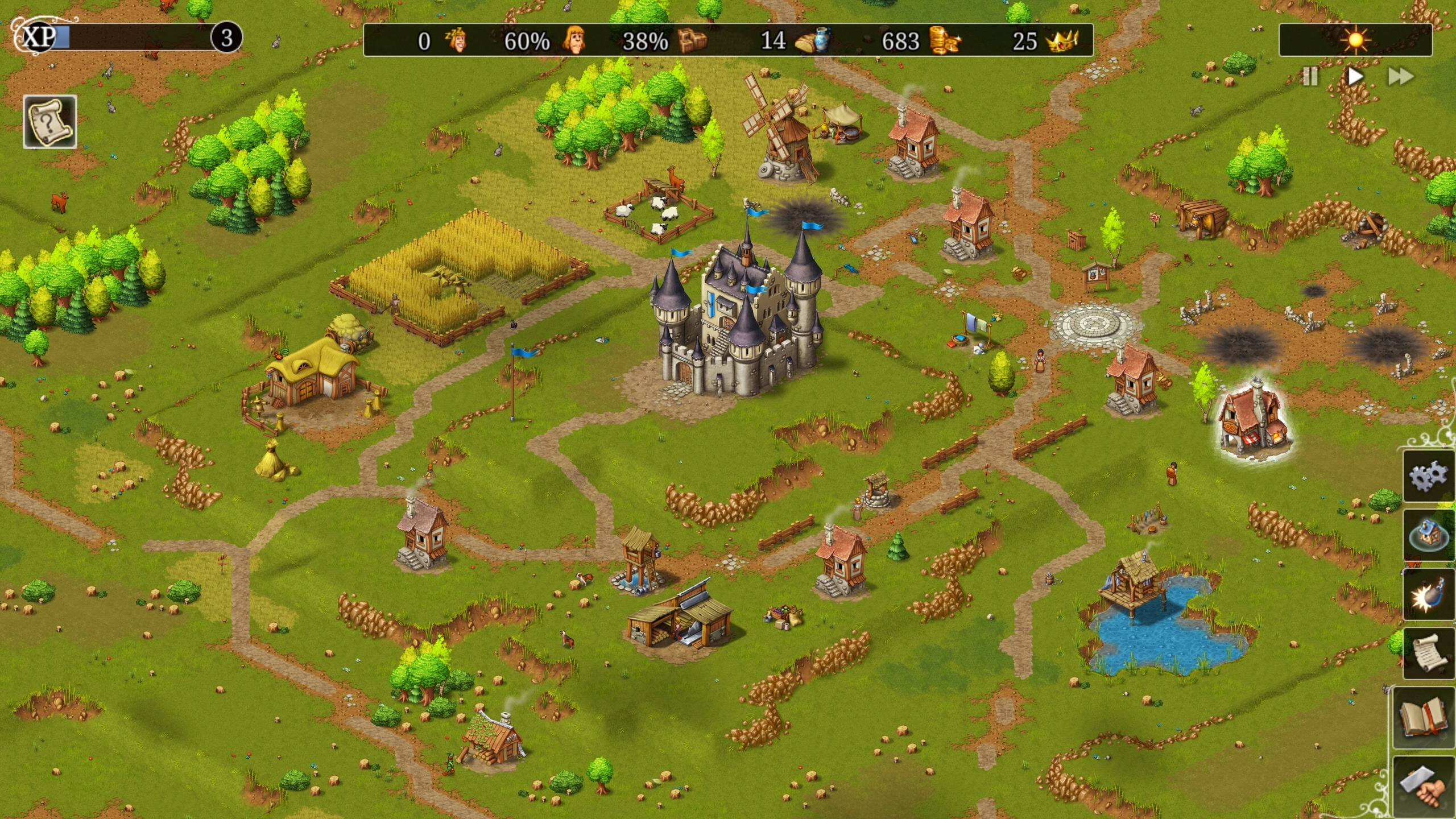 Скриншот из игры Townsmen - A Kingdom Rebuilt под номером 1