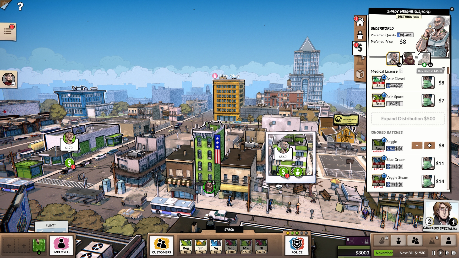 Скриншот из игры Weedcraft Inc под номером 6