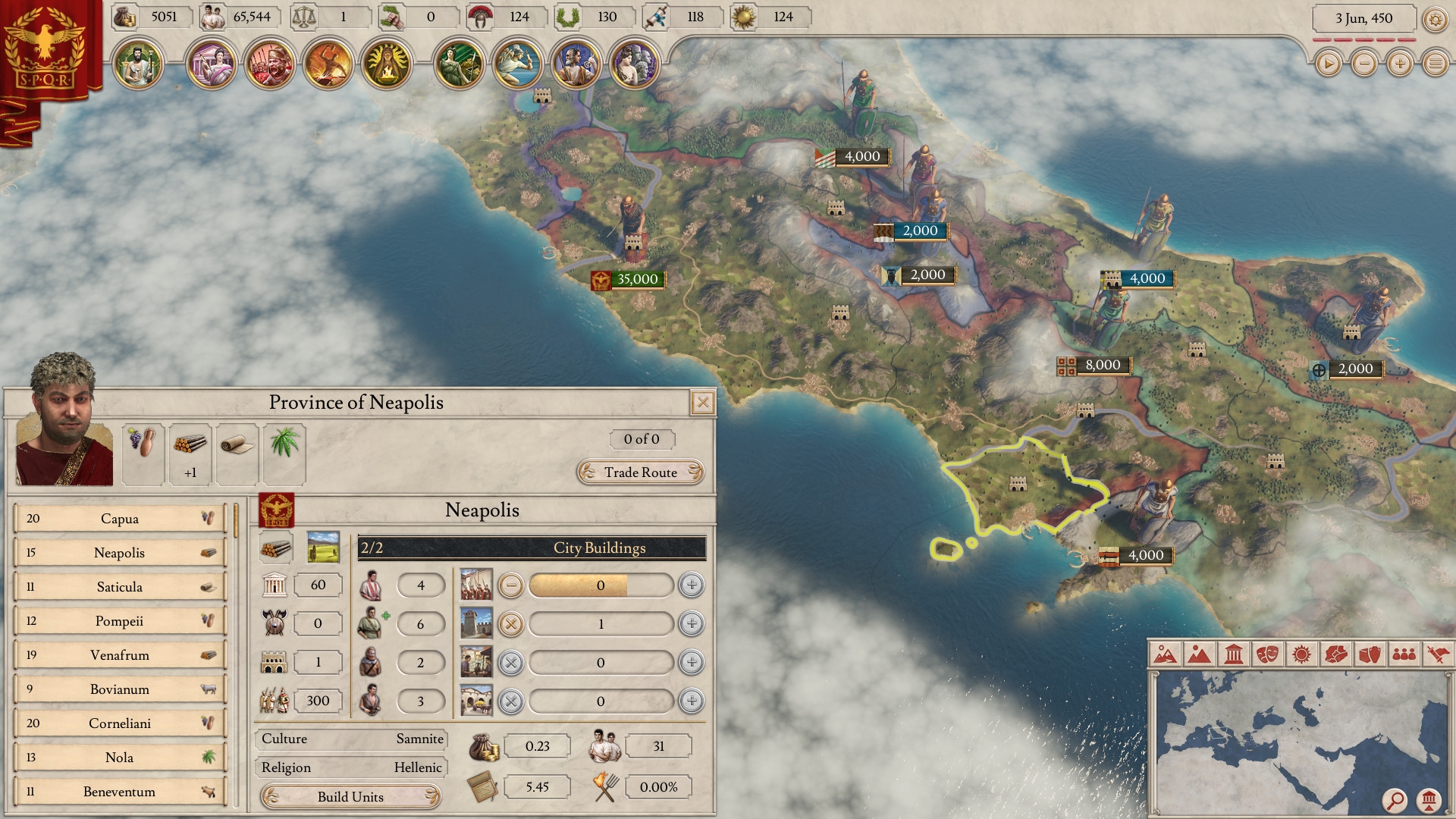 Скриншот из игры Imperator: Rome под номером 3