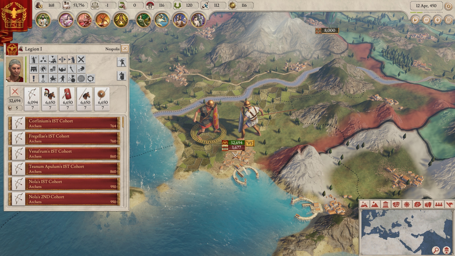 Скриншот из игры Imperator: Rome под номером 5