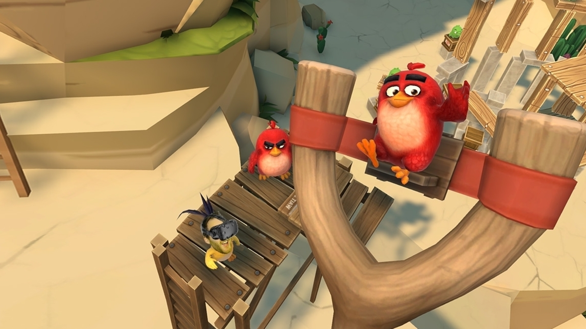 Скриншот из игры Angry Birds VR: Isle of Pigs под номером 1