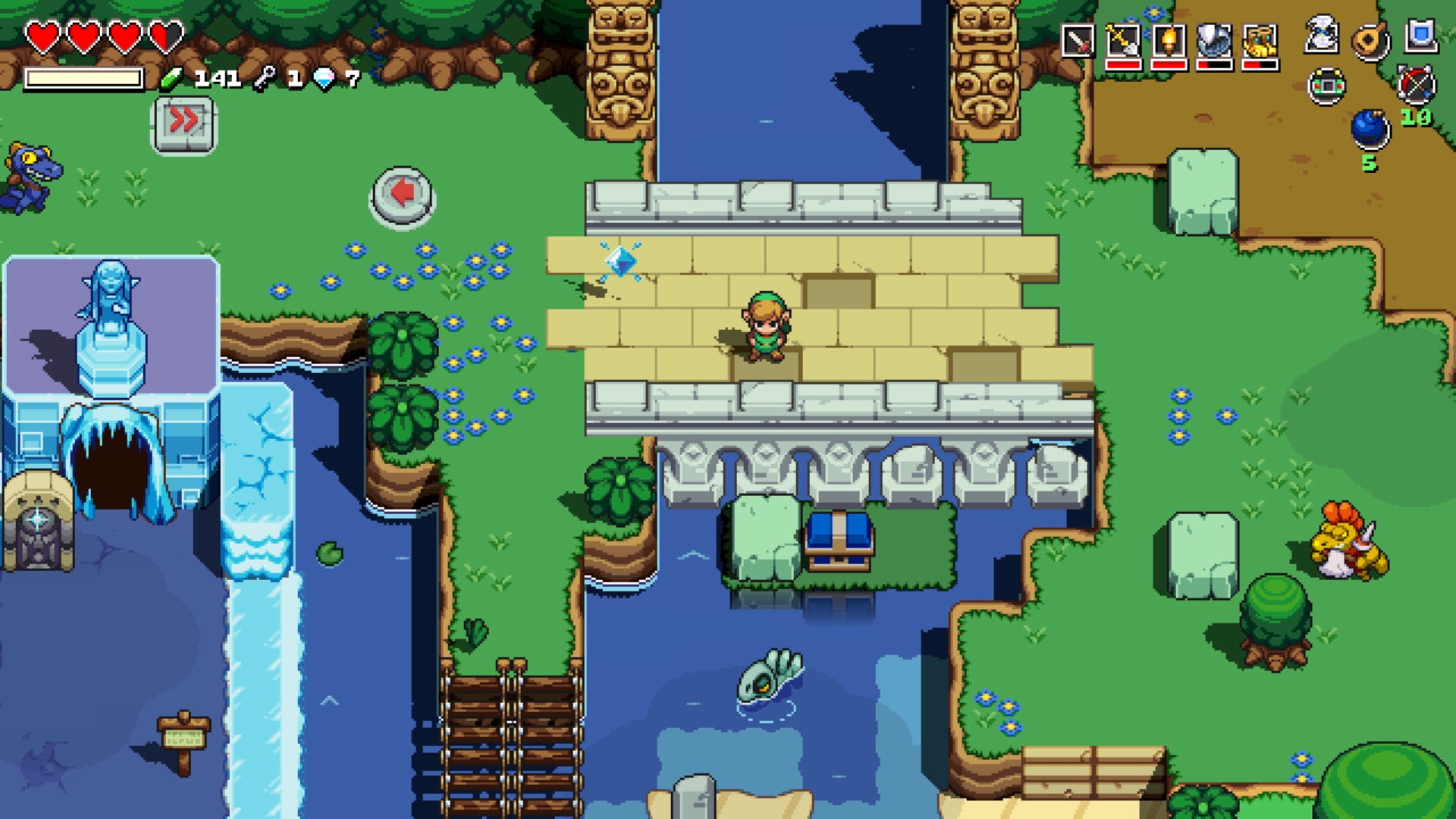 Скриншот из игры Cadence of Hyrule: Crypt of the NecroDancer featuring The Legend of Zelda под номером 5