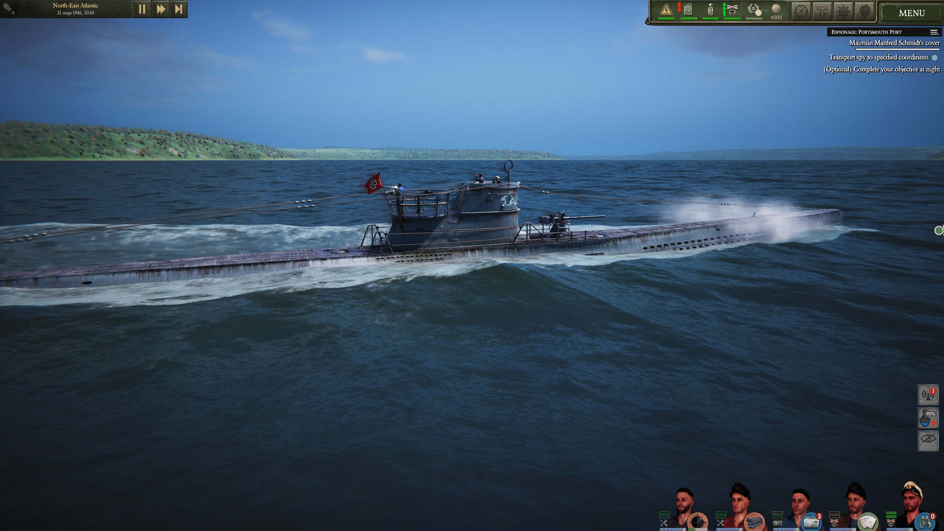 Скриншот из игры Uboat под номером 6