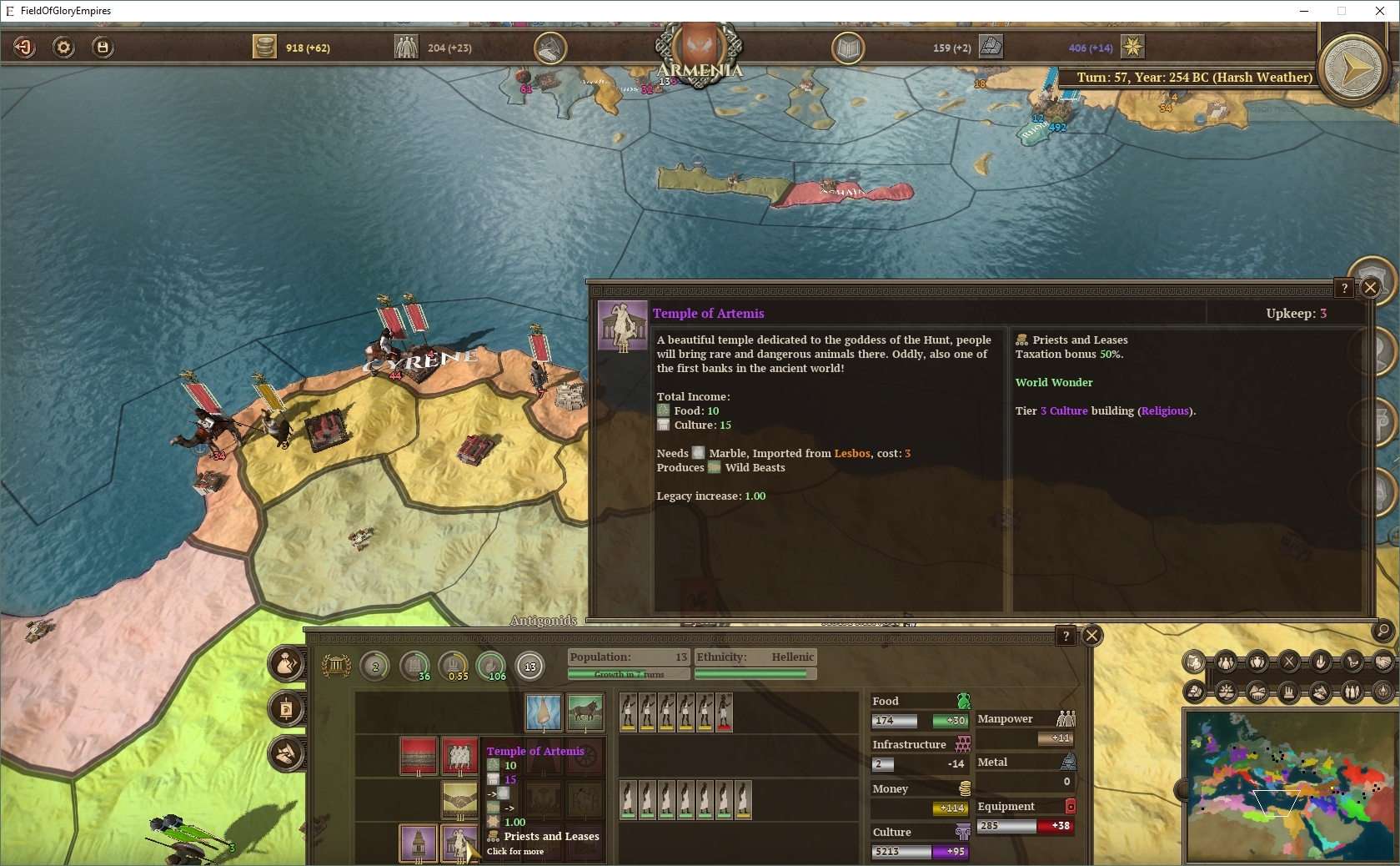 Скриншот из игры Field of Glory: Empires под номером 14