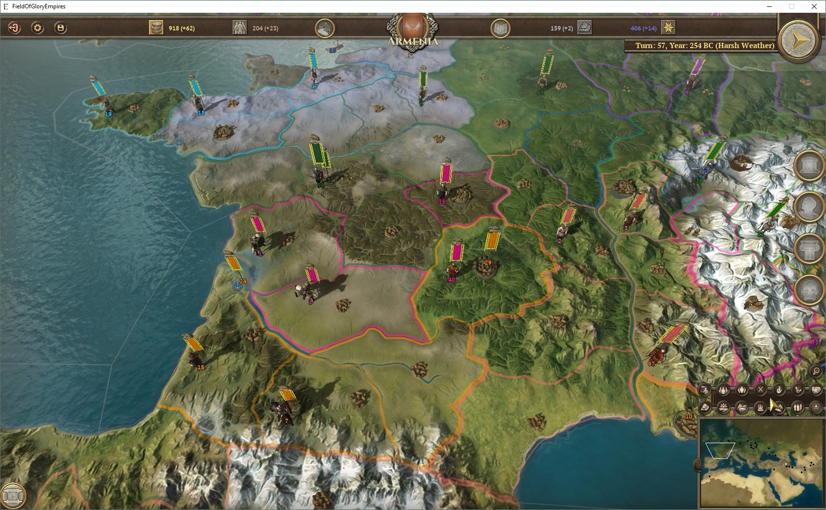 Скриншот из игры Field of Glory: Empires под номером 20