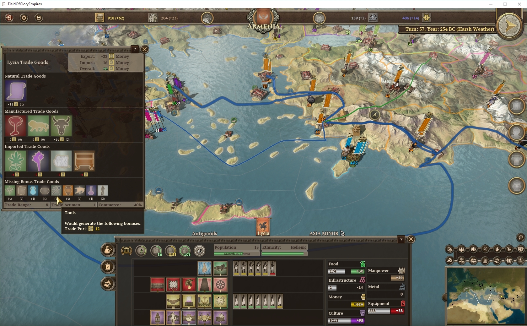 Скриншот из игры Field of Glory: Empires под номером 4