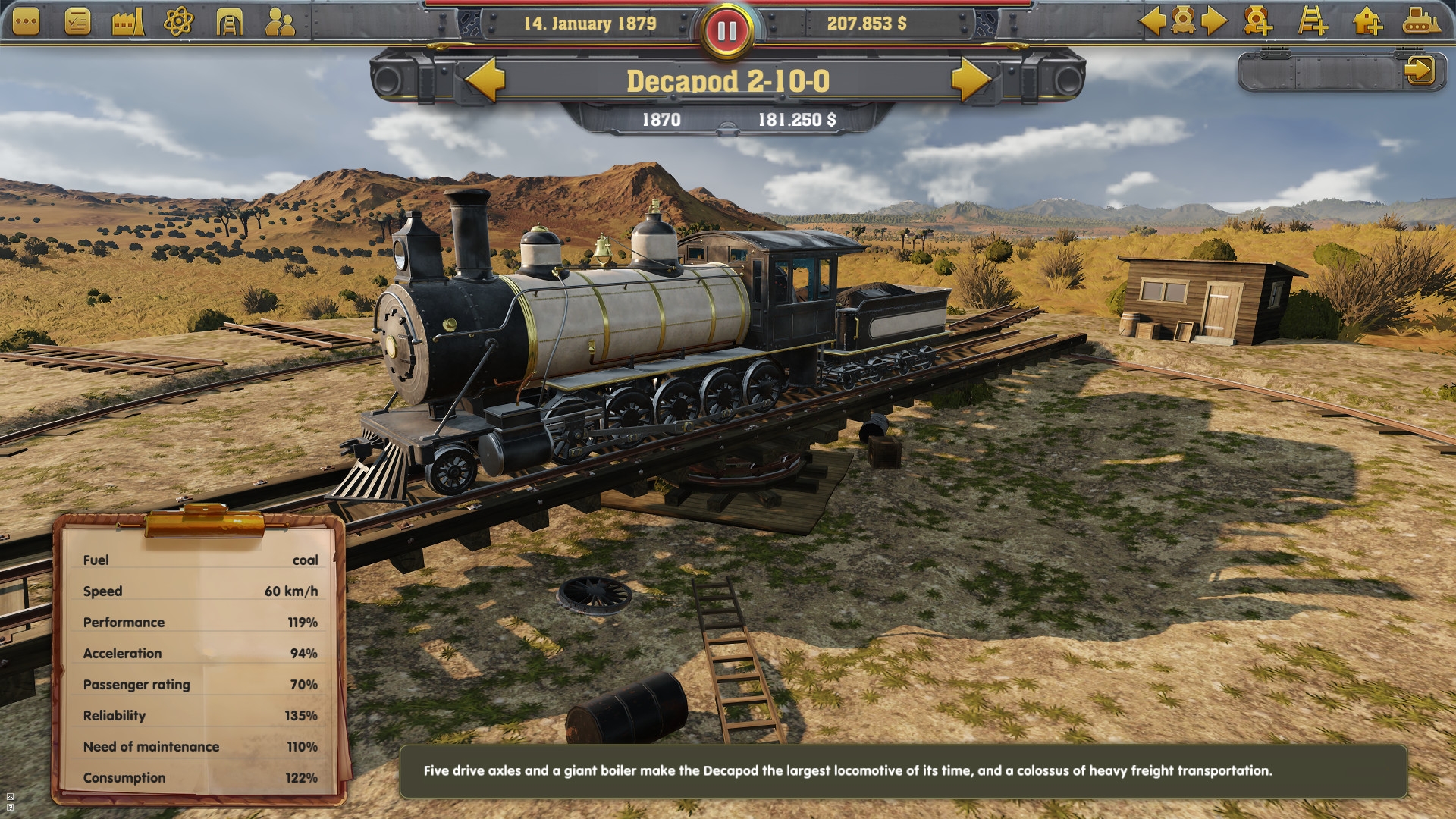 Скриншот из игры Railway Empire под номером 2