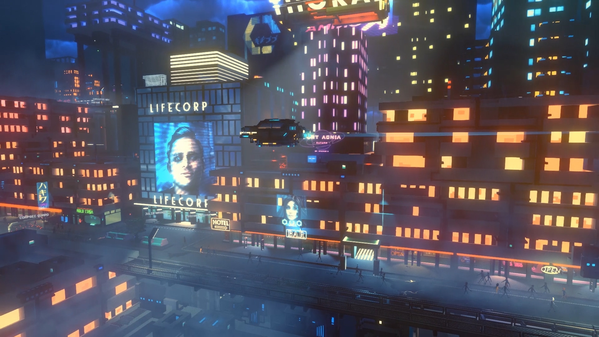 Скриншот из игры Cloudpunk под номером 8