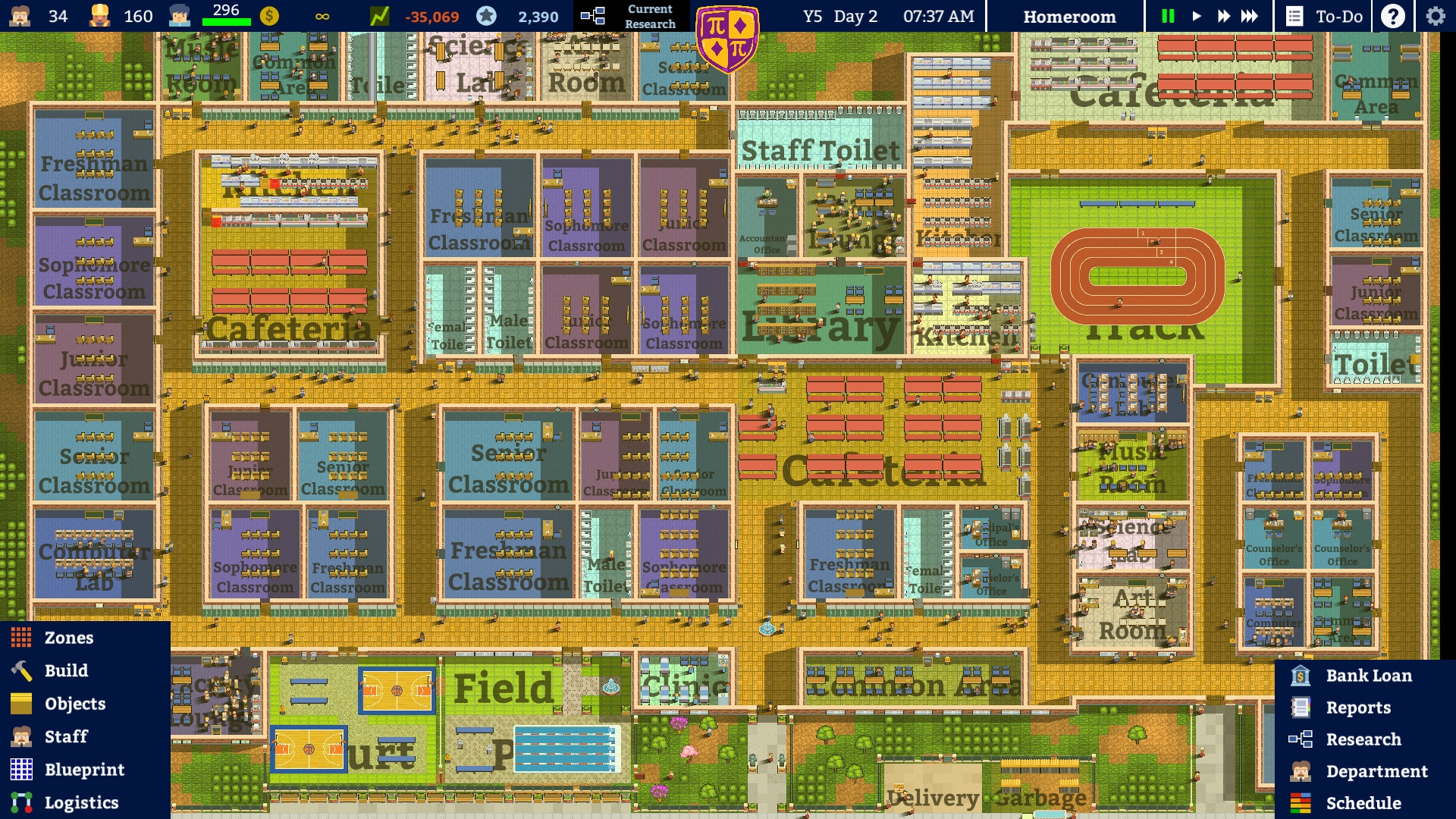 Скриншот из игры Academia: School Simulator под номером 1