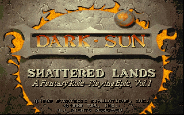 Скриншот из игры Dark Sun: Shattered Lands под номером 1