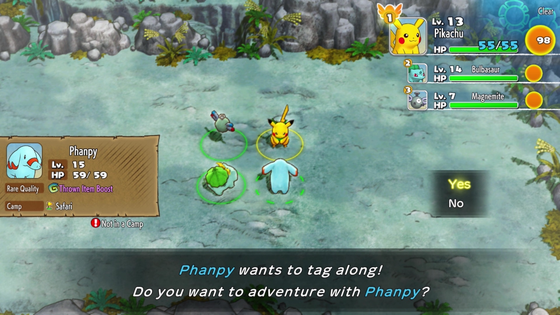 Скриншот из игры Pokemon Mystery Dungeon: Rescue Team DX под номером 3