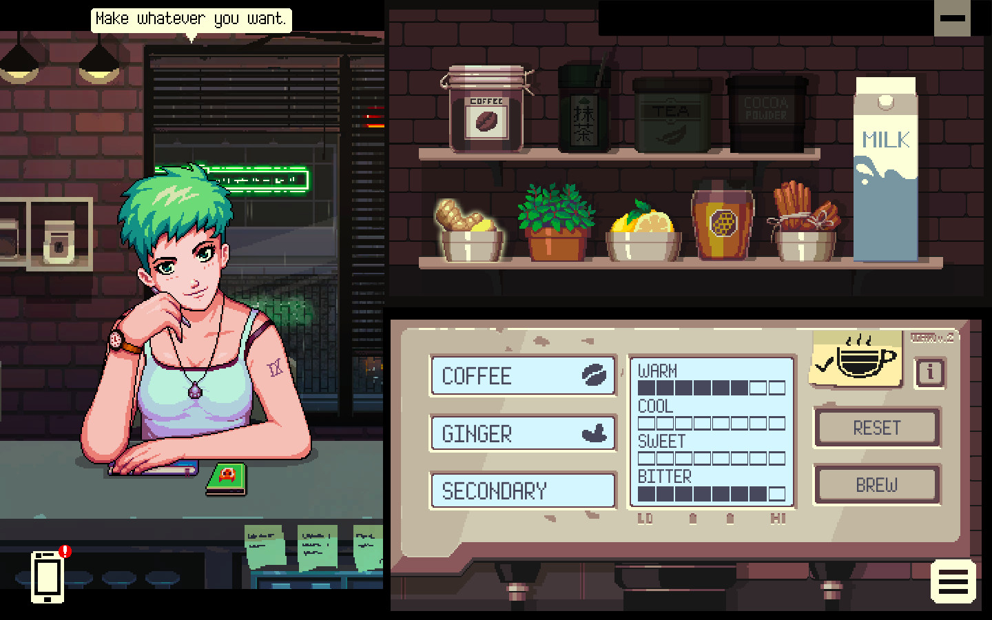 Скриншот из игры Coffee Talk под номером 2