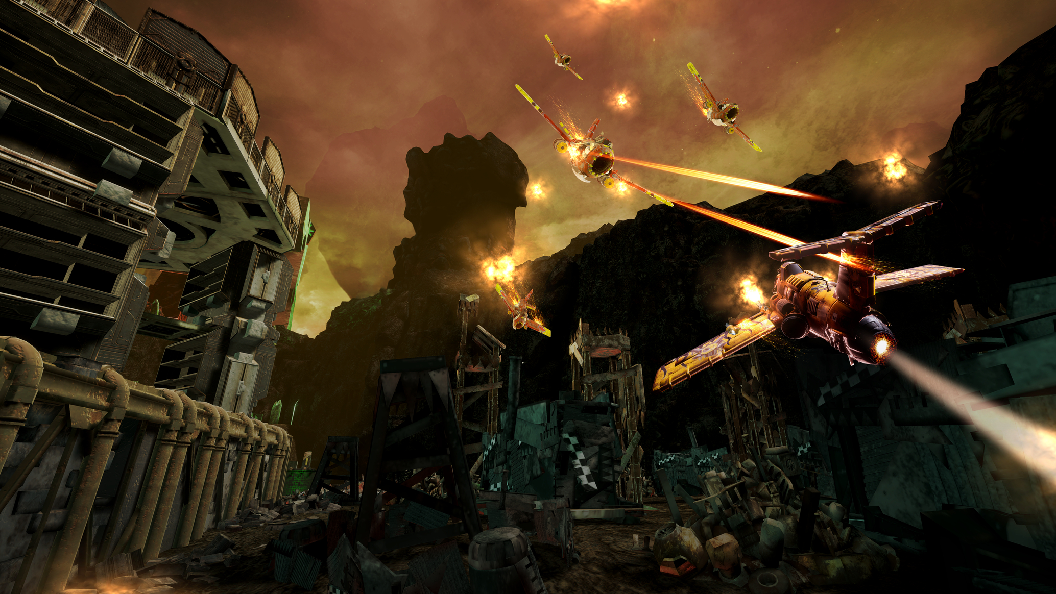 Скриншот из игры Warhammer 40,000: Dakka Squadron под номером 4