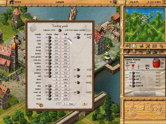 Скриншот из игры Patrician 2: Quest for Power под номером 4