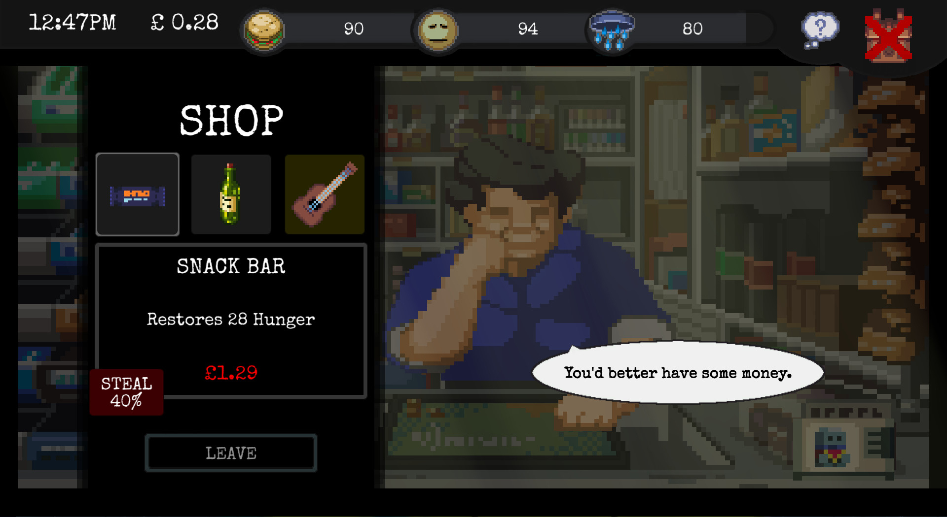 Скриншот из игры CHANGE: A Homeless Survival Experience под номером 3