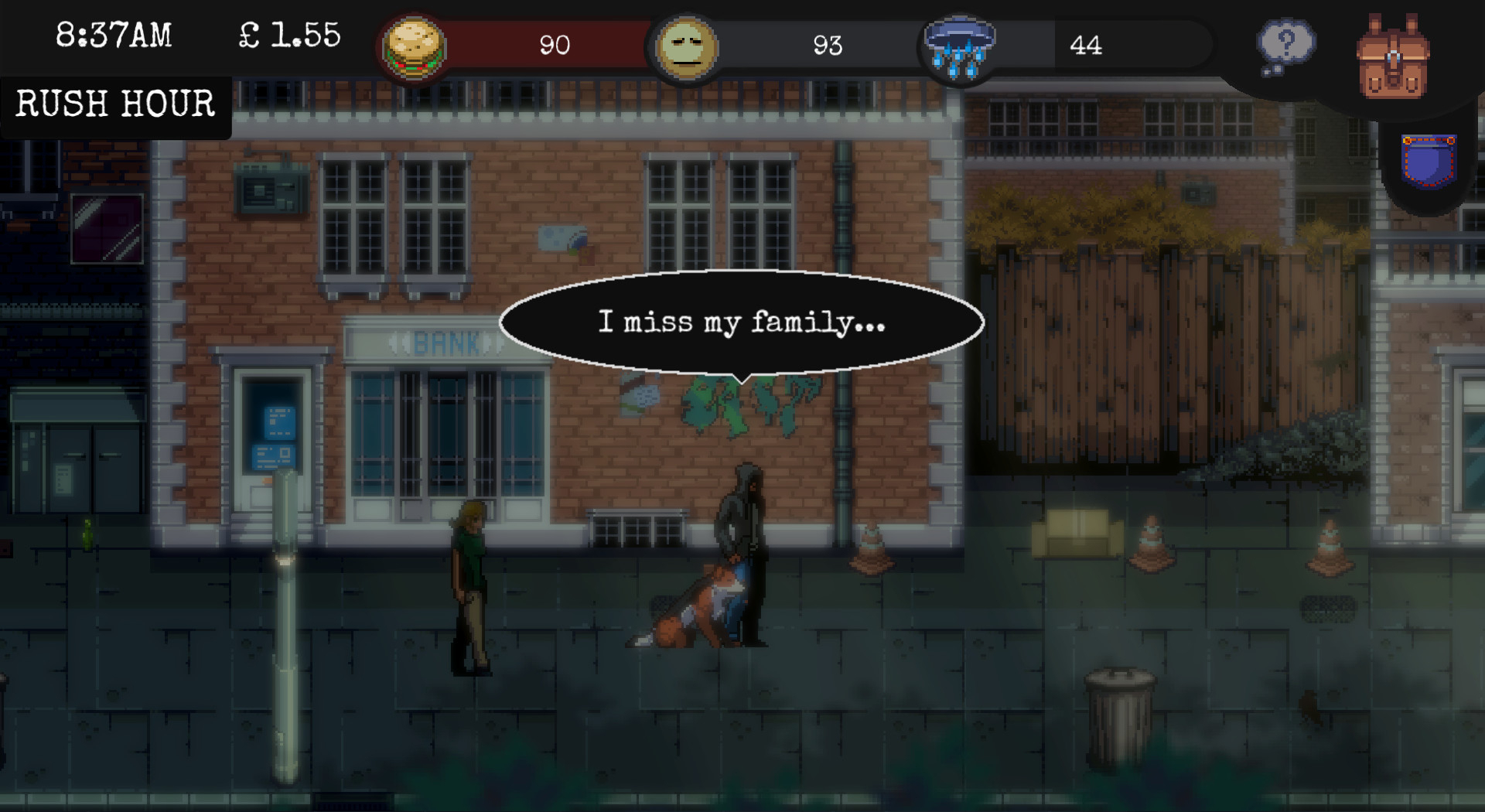 Скриншот из игры CHANGE: A Homeless Survival Experience под номером 5