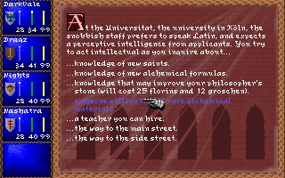 Скриншот из игры Darklands под номером 12
