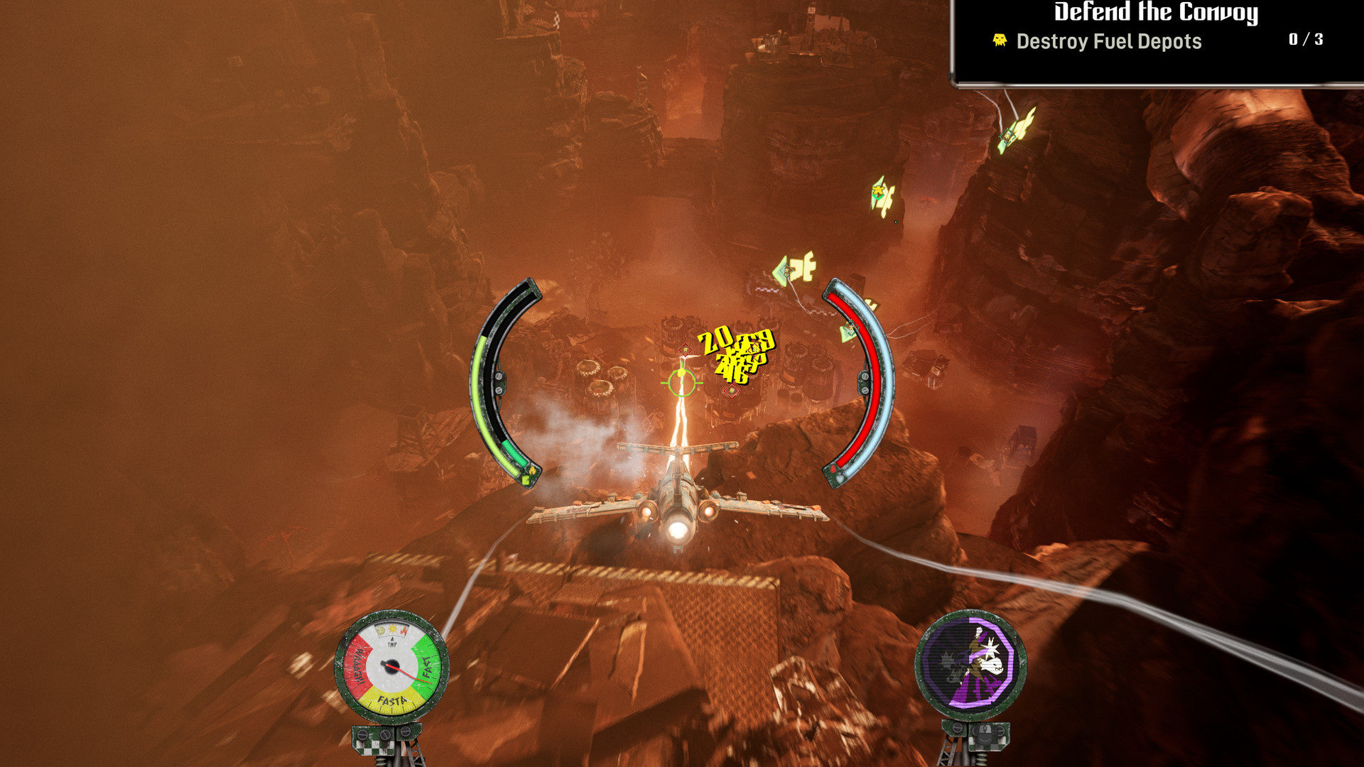 Скриншот из игры Warhammer 40,000: Dakka Squadron - Flyboyz Edition под номером 4